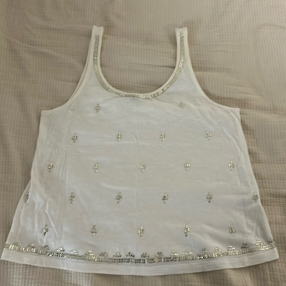 White sparkly tank